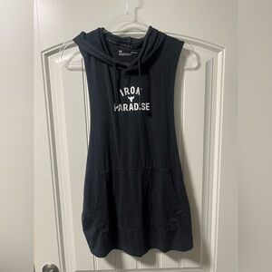 Project Rock - Under Armour Sleeveless Black Hoodie